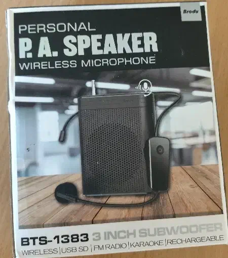 اسپیکر همراه با میکروفن بی سیم|پخش‌کننده همراه|کرمان, |دیوار