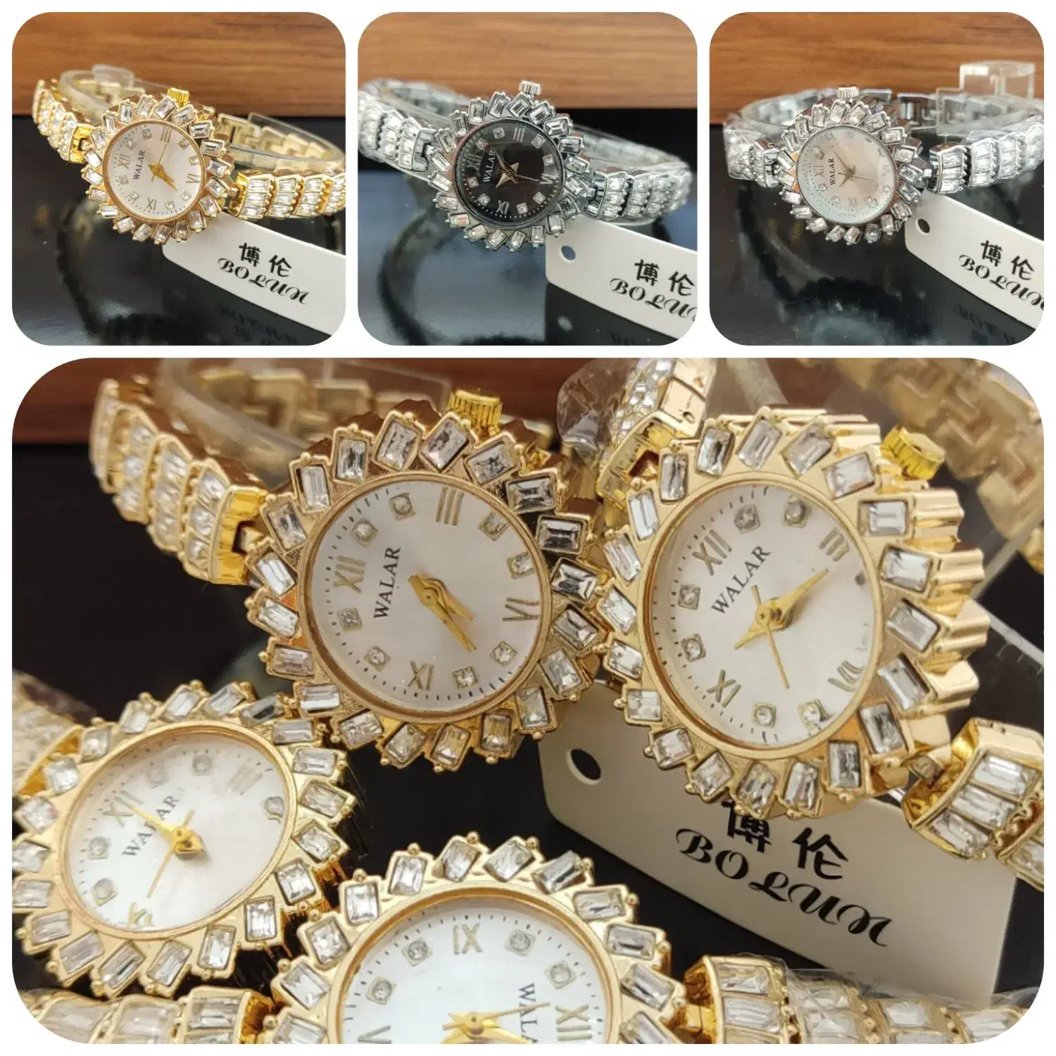 ساعت زنانه و دخترانه کامل نگین دار برند والار|ساعت|تبریز, |دیوار