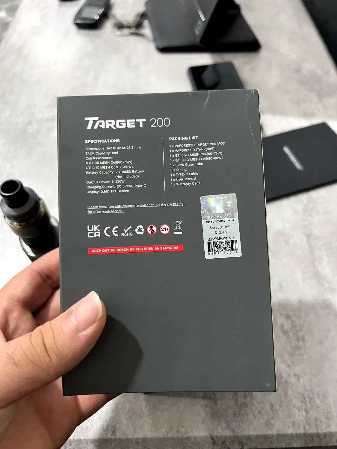 ویپ ویپرسو تارگت ۲۰۰|زیورآلات و اکسسوری|مهاباد (آذربایجان غربی), |دیوار