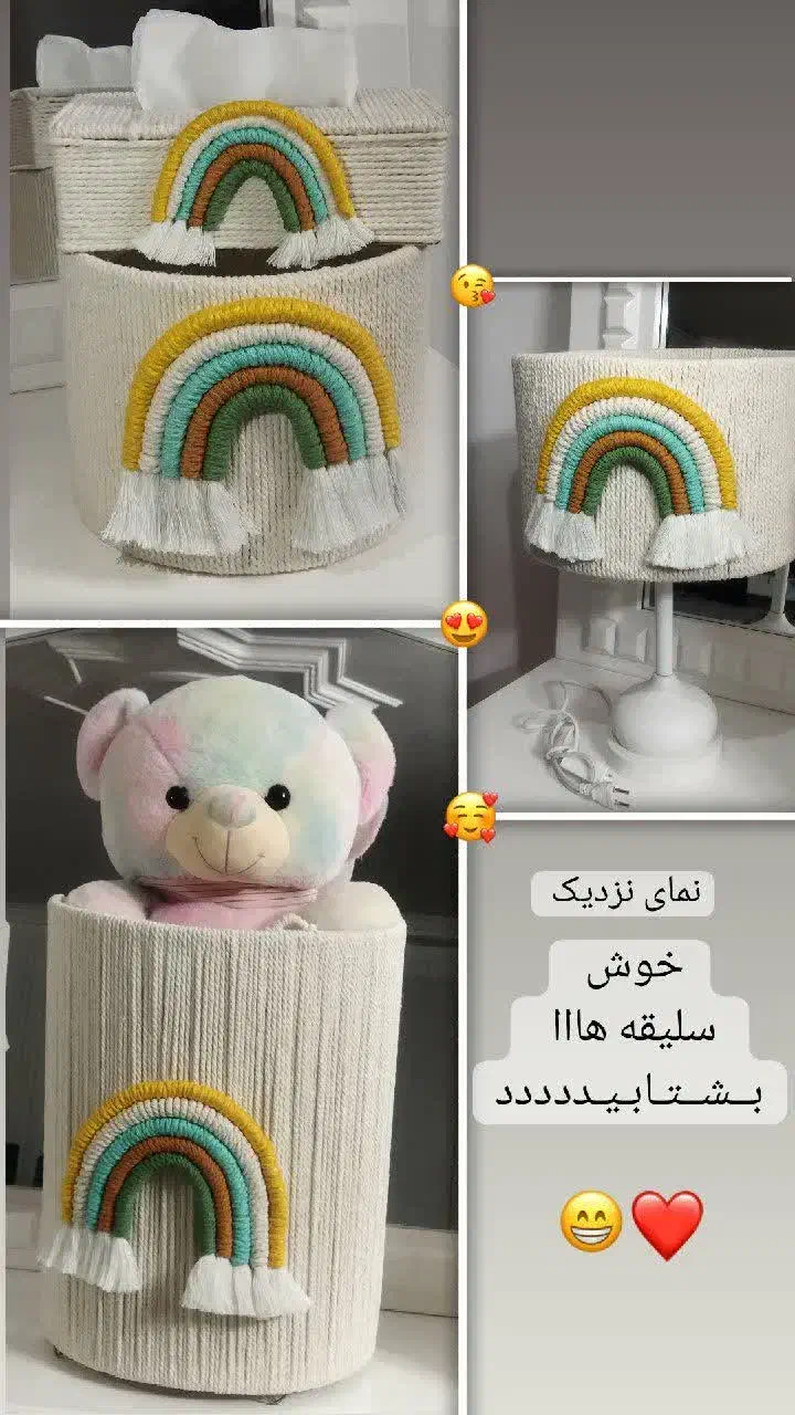 ست مکرومه مخصوص سیسمونی|صنایع دستی و سایر لوازم تزئینی|نیشابور, شهرک بسیج|دیوار