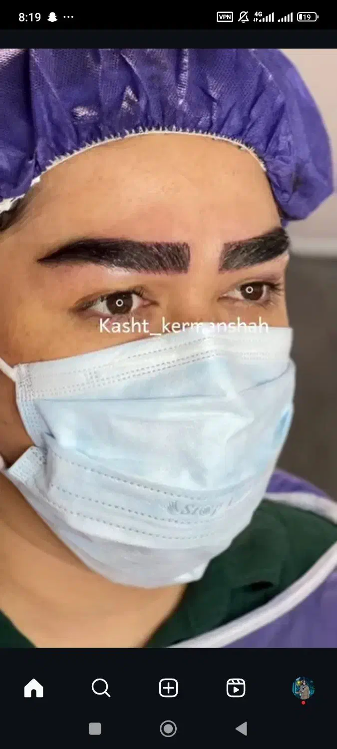 کاشت ابرو تضمینی با خواب طبیعی و آموزش|خدمات آرایشگری و زیبایی|کرمانشاه, |دیوار