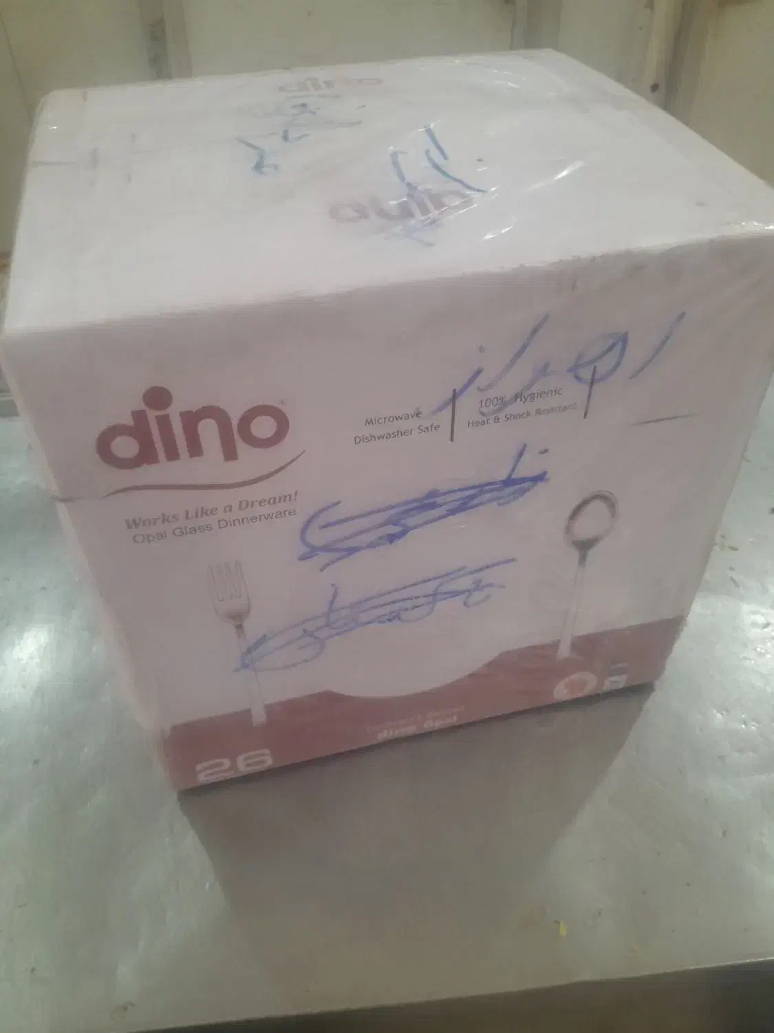 سرویس26پارچه اپال گرد کلاسیک برند دینو|ظروف سرو و پذیرایی|اهواز, دغاغله|دیوار