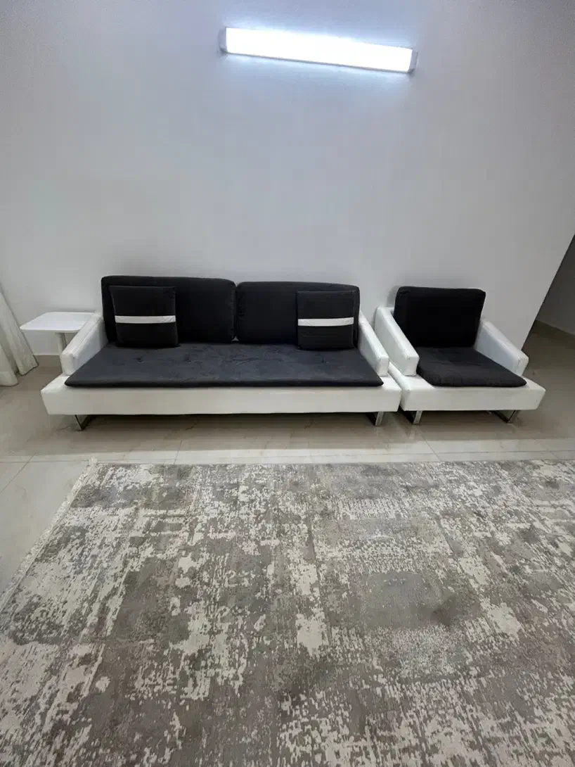 مبل چرم راحتی پایه استیل|مبلمان خانگی و میز عسلی|گرگان, |دیوار