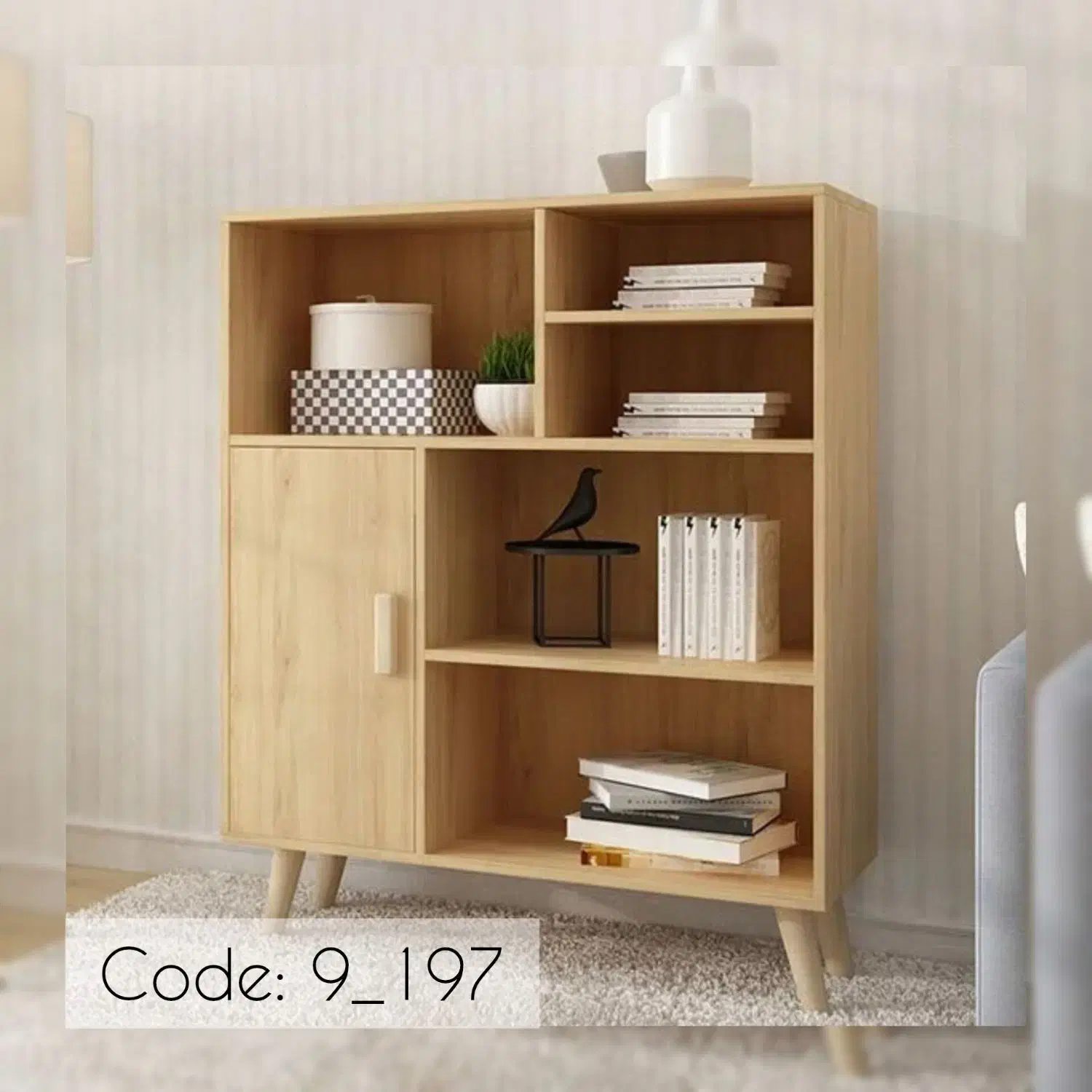 کتابخانه کمد دار مینیمال مدرن تمام ام دی اف|کتابخانه، شلف، قفسه‌های دیواری|کرج, حیدرآباد|دیوار