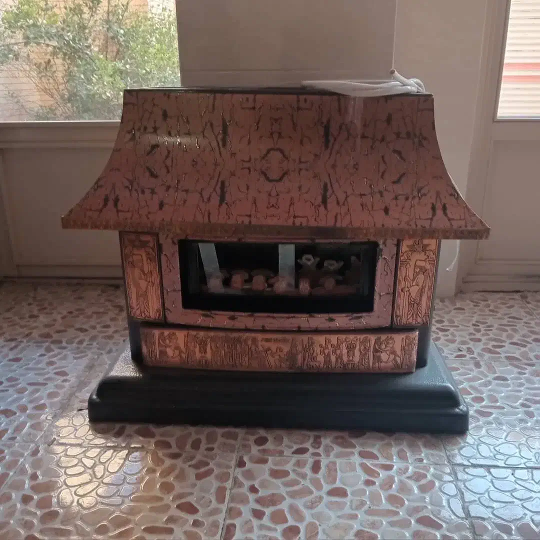 بخاری طرح شومینه|بخاری، هیتر، شومینه|تبریز, |دیوار