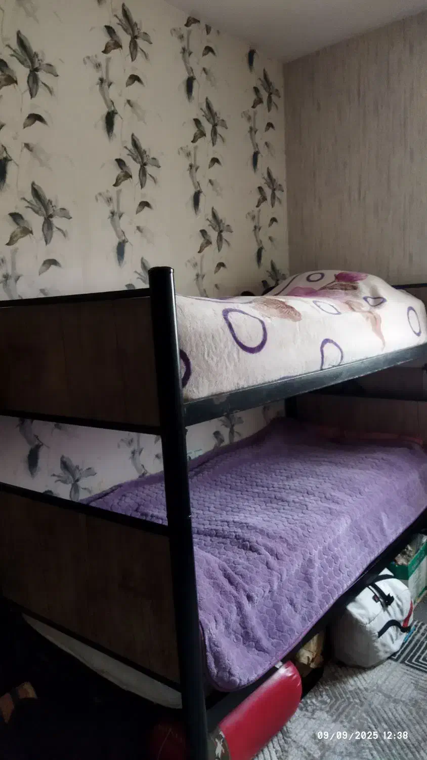 تخت دو طبقه ام دی اف و فلز جنس محکم|تخت و سرویس خواب|شیراز, شهرک سراج‎|دیوار