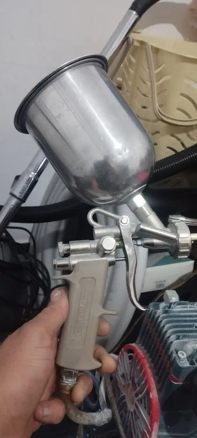 پمپ باد و پیستوله 50لیتری|ابزارآلات|پلدختر, |دیوار