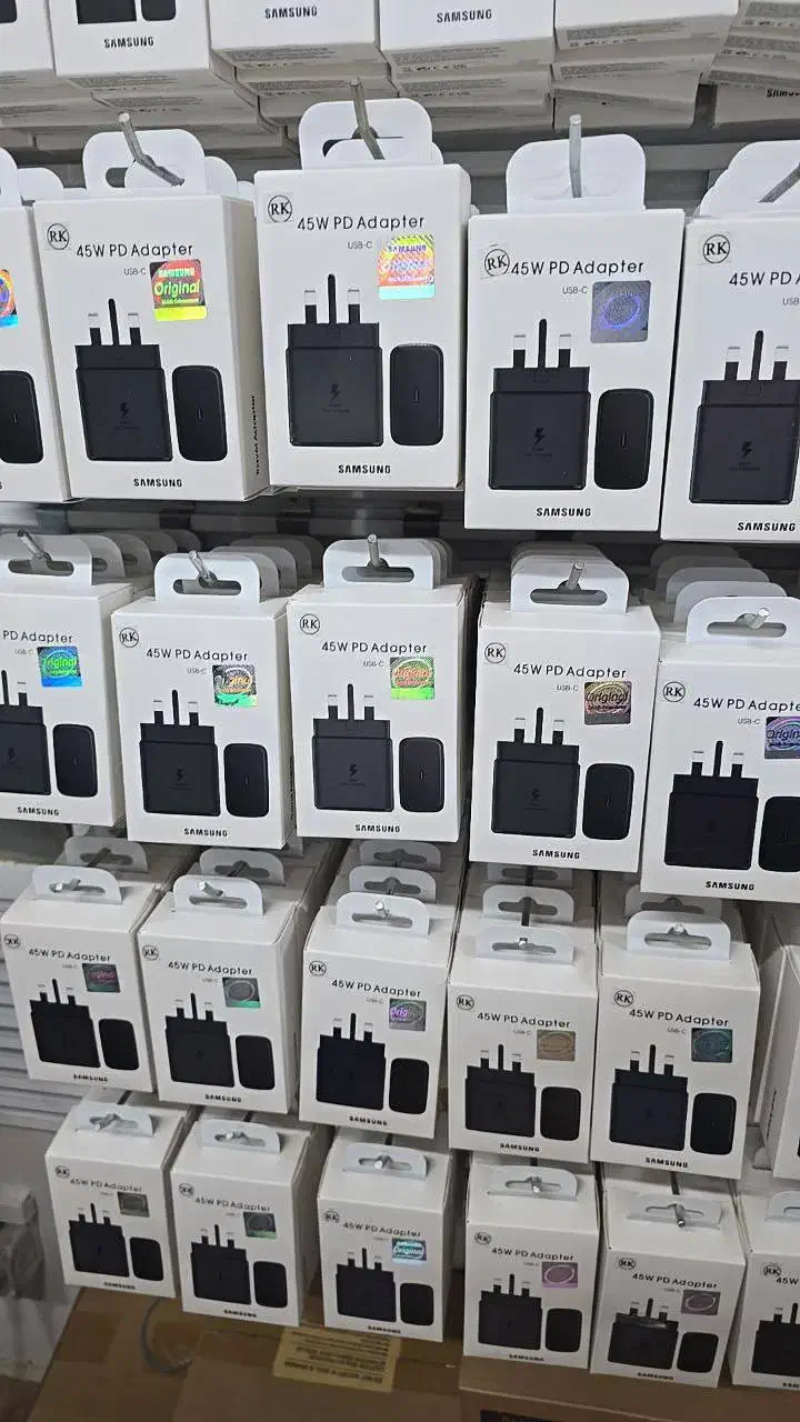 شارژر سامسونگ ۲۵ و ۴۵ وات سوپر فست شارژ اباگارانتی|لوازم جانبی موبایل و تبلت|رشت, نظری|دیوار