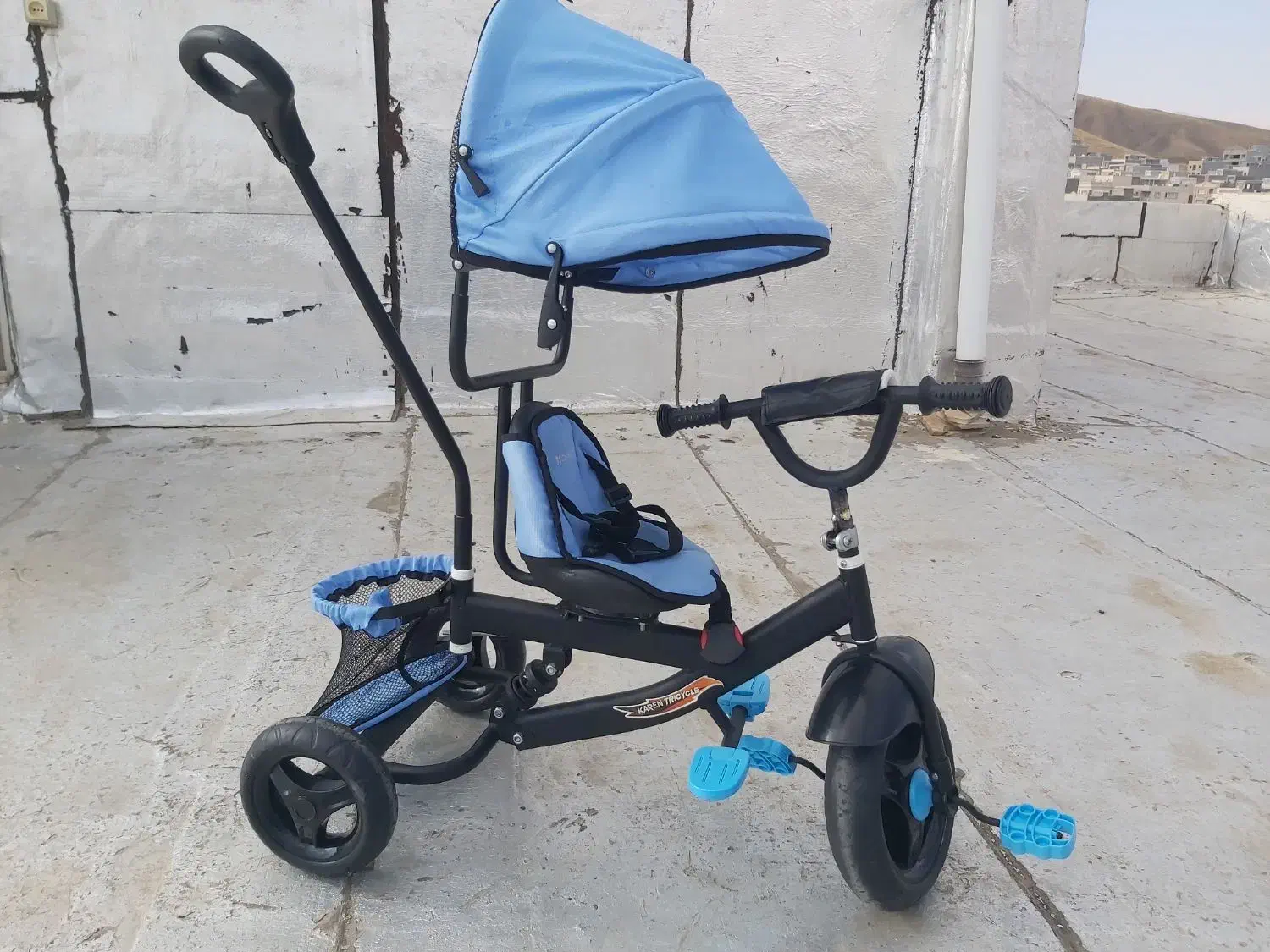 سه چرخه کودک دلیجان مدل کارن در حد نو|دوچرخه، اسکیت، اسکوتر|سنندج, |دیوار