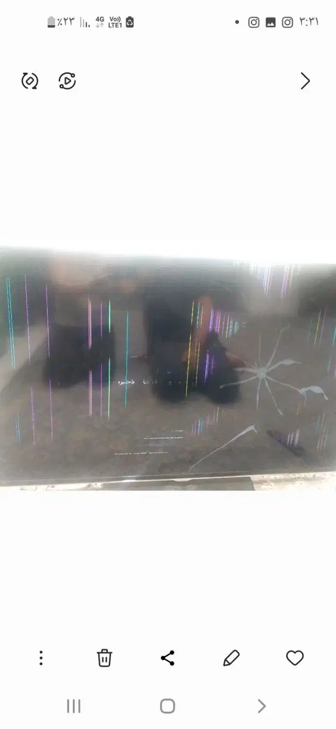 تلوزیون ال ای دی|تلویزیون و پروژکتور|شیراز, شاهچراغ|دیوار