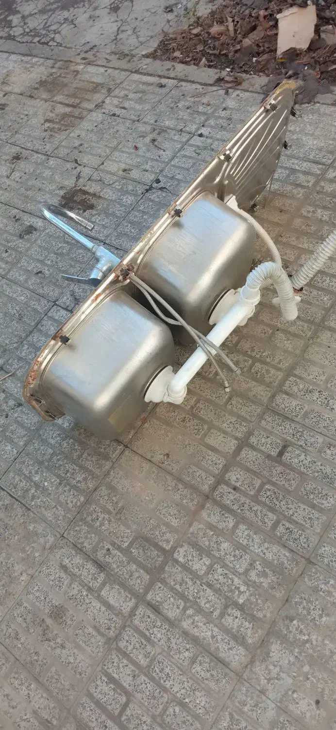 سینک دو لگن|آب‌چکان و نظم‌دهنده ظروف|ارومیه, |دیوار