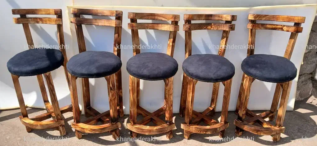 صندلی بلند تکیه گاه دوتایی اپنی صندلی جزیره اوپن|صندلی و نیمکت|قدس, شهرک فرزان|دیوار