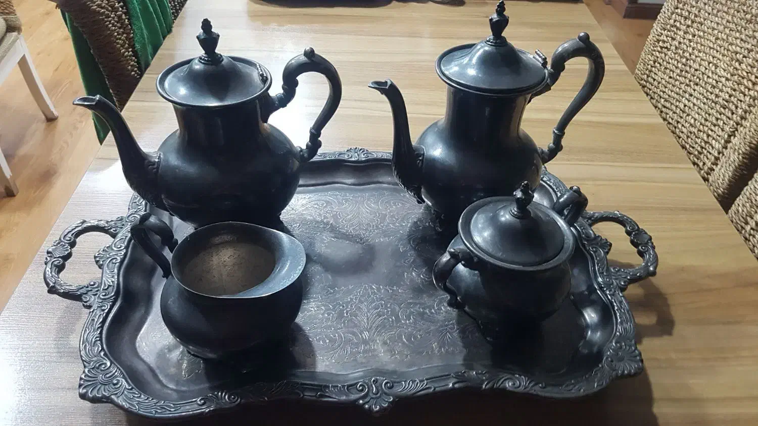 سرویس چایخوری قهوه خوری قدیمی انگلیسی|کلکسیون اشیاء عتیقه|کرج, شهرک دریا|دیوار