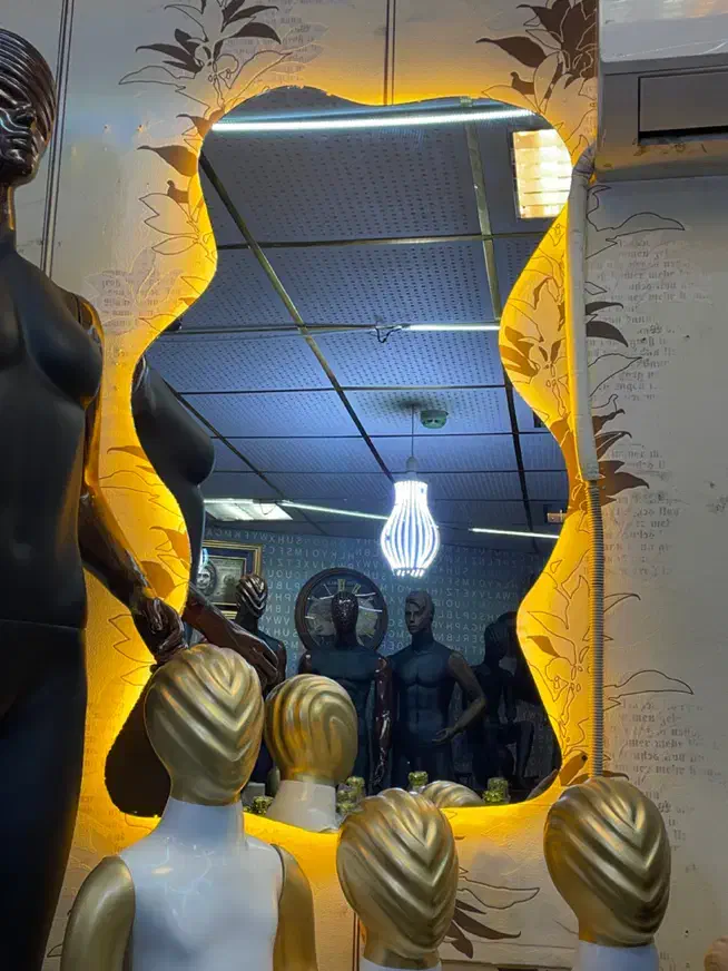 آینه دفرمه بک لایت|آینه|تبریز, |دیوار