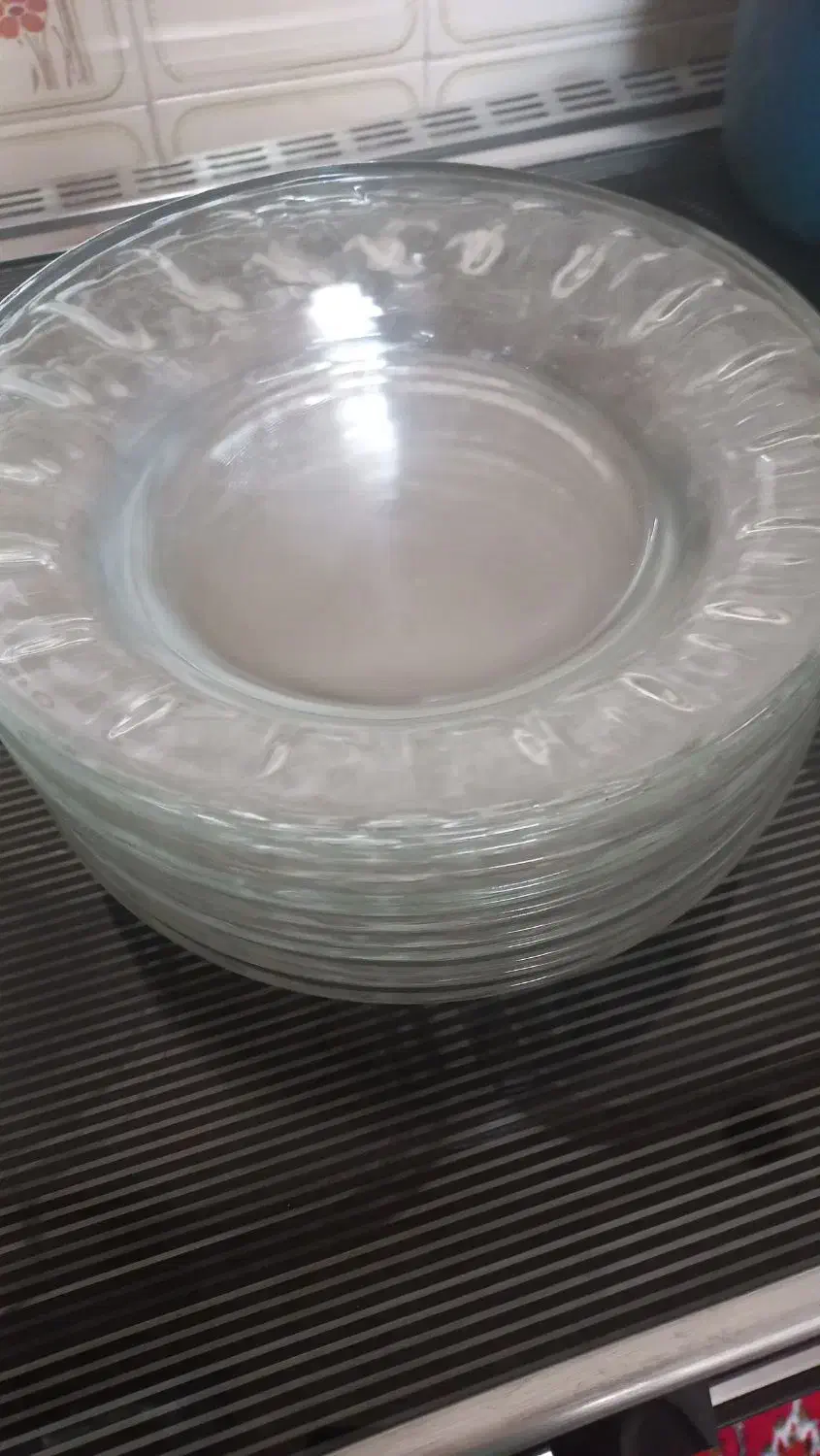 بشقاب خورشت خوری بزرگ پیرکس۱۲ عدد|ظروف سرو و پذیرایی|اصفهان, ملک‌شهر|دیوار