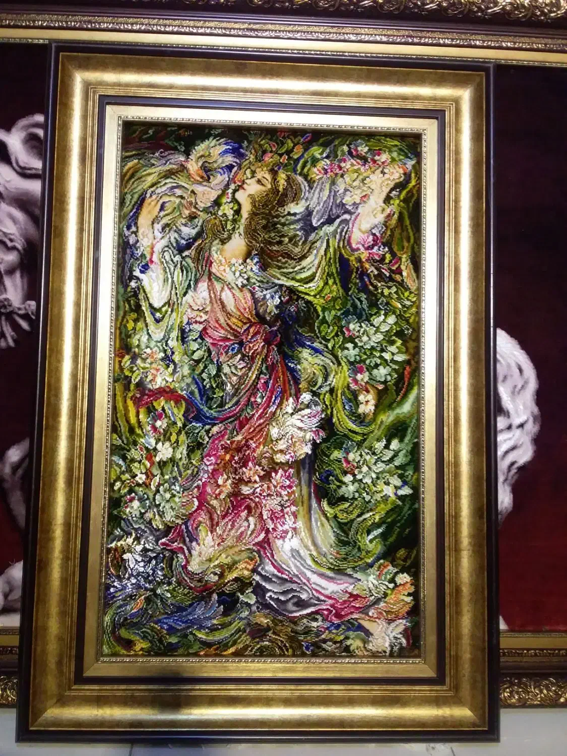 تابلو فرش مینیاتوری بوی بهار|تابلو فرش|تهران, علم و صنعت|دیوار