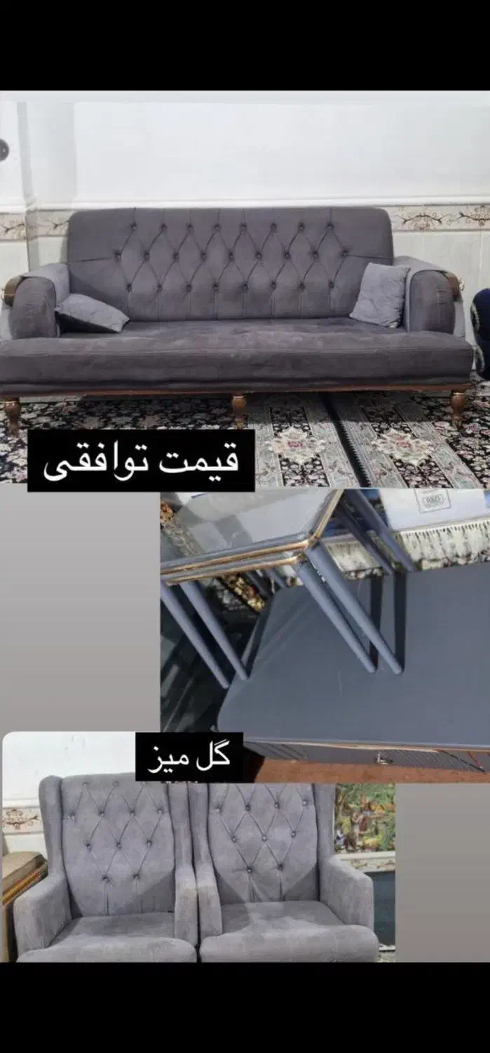 مبل ۸ نفره در حد نو|مبلمان خانگی و میز عسلی|یاسوج, |دیوار
