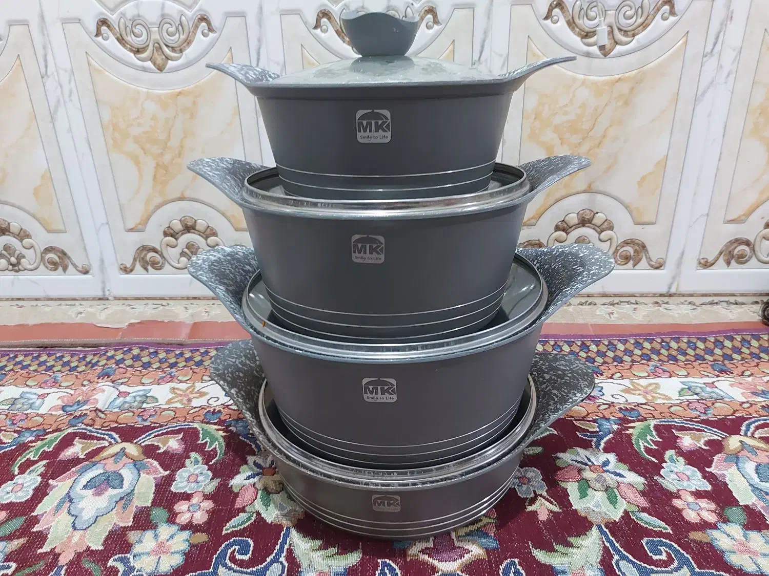 ست قابلمه چدن خیلی کلفت و سنگین کم کار قیمت توافقی|ظروف پختوپز|زابل, |دیوار