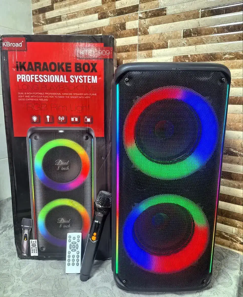 پارتی باکس حرفه ای مدل KTS-1909 - میکروفون بیسیم|سیستم صوتی خانگی|کاشان, شهید زجاجی|دیوار