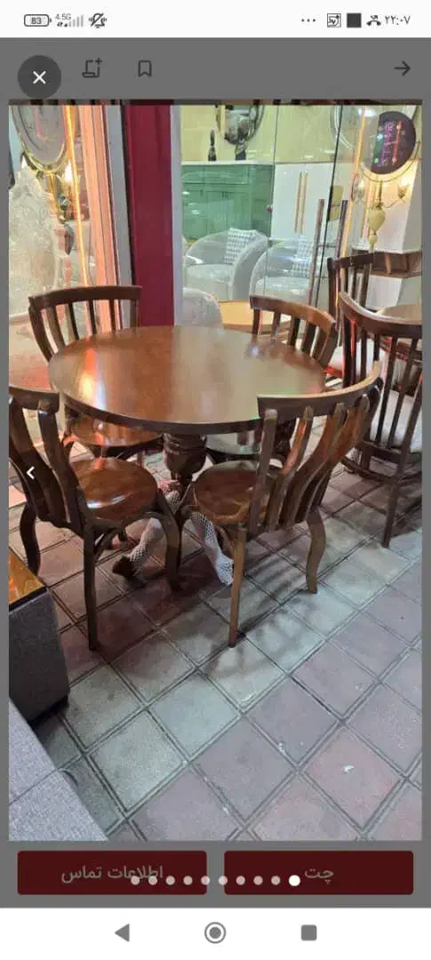 ناهارخوری اسپرت چوبی|میز و صندلی غذاخوری|رشت, رودبارتان|دیوار