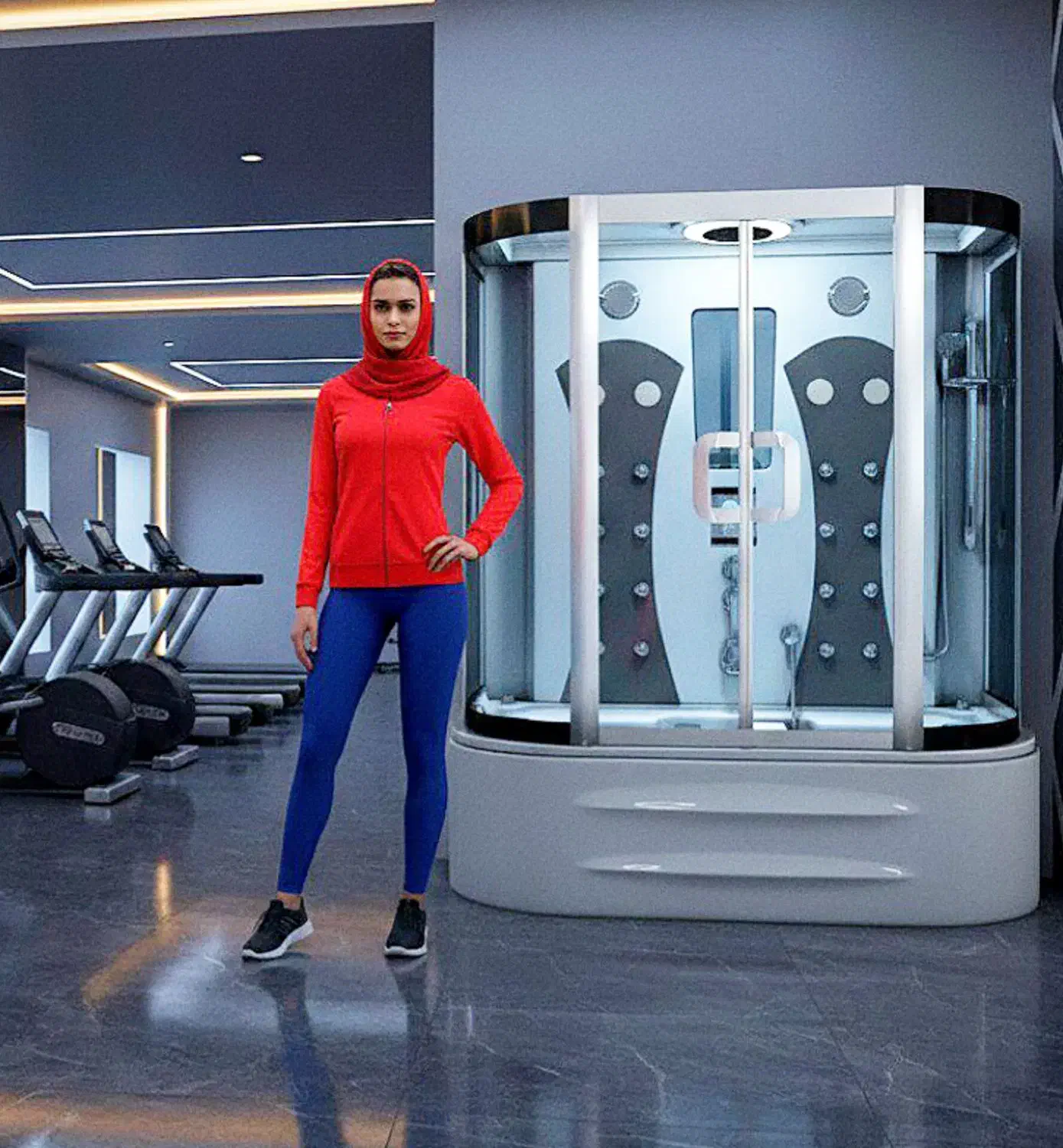 کابین دوش وان جکوزی مدل الویسا با سونا بخار اهواز|لوازم حمام|اهواز, کیانپارس |دیوار