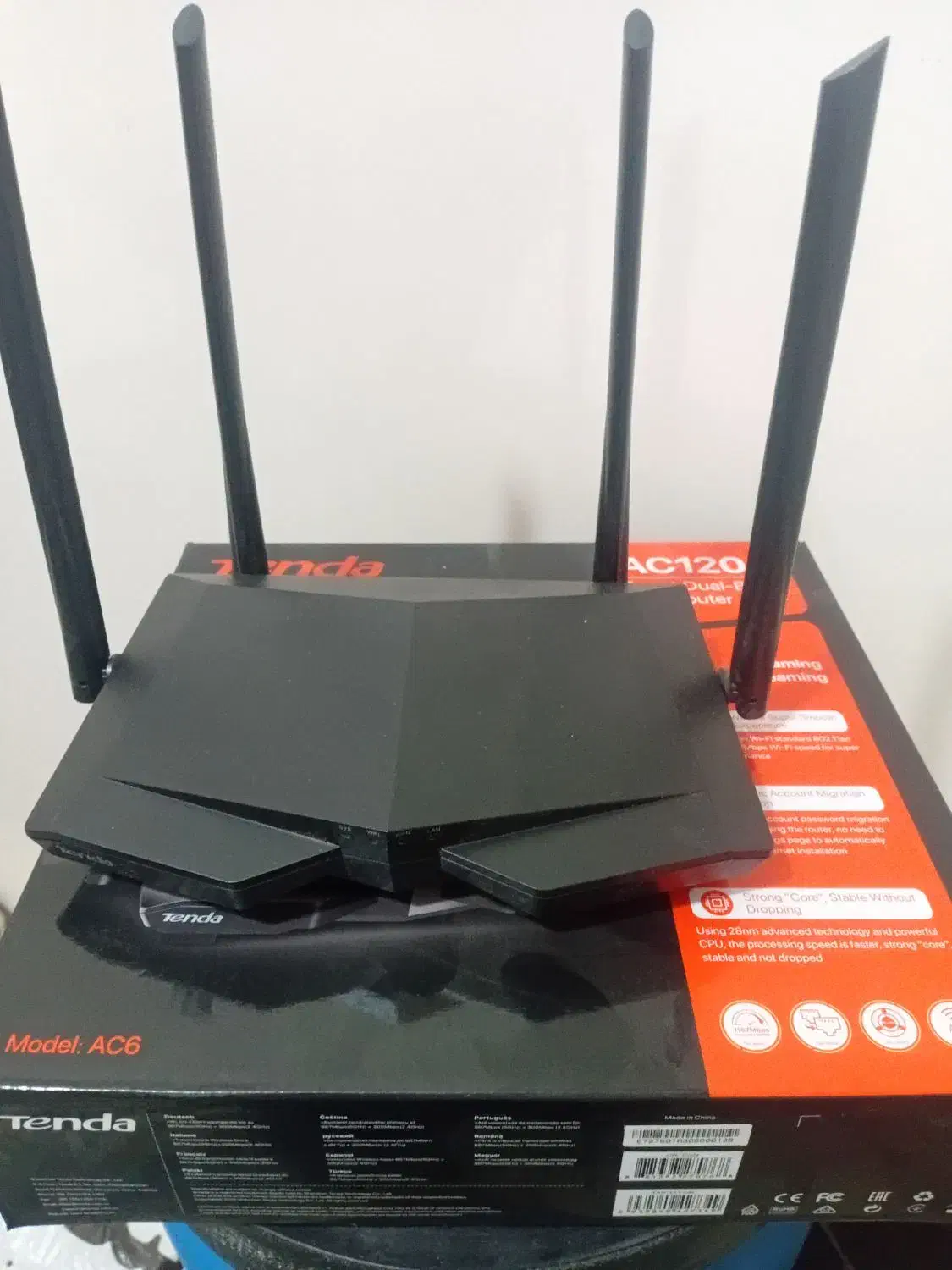 Tenda روتر بی سیم دو بانده تندا مدل AC6 AC1200|مودم و تجهیزات شبکه|تهران, ائمه اطهار|دیوار