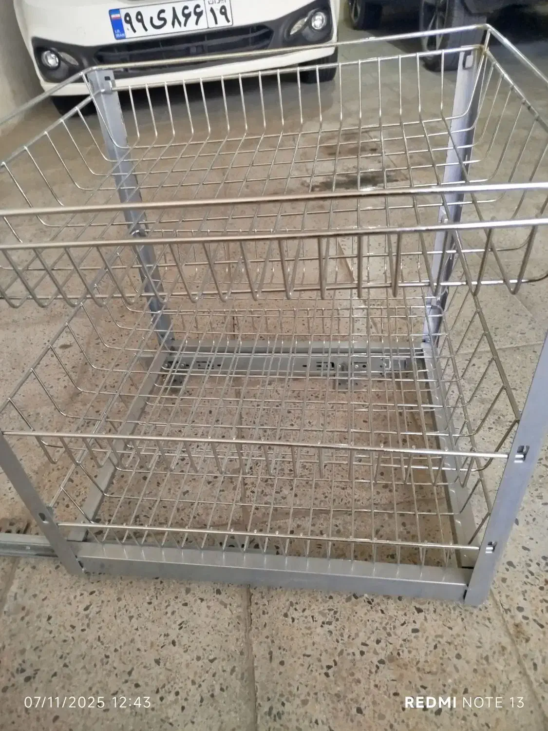 قفسه ریلی استیل|آبچکان و نظمدهنده ظروف|کرمانشاه, |دیوار