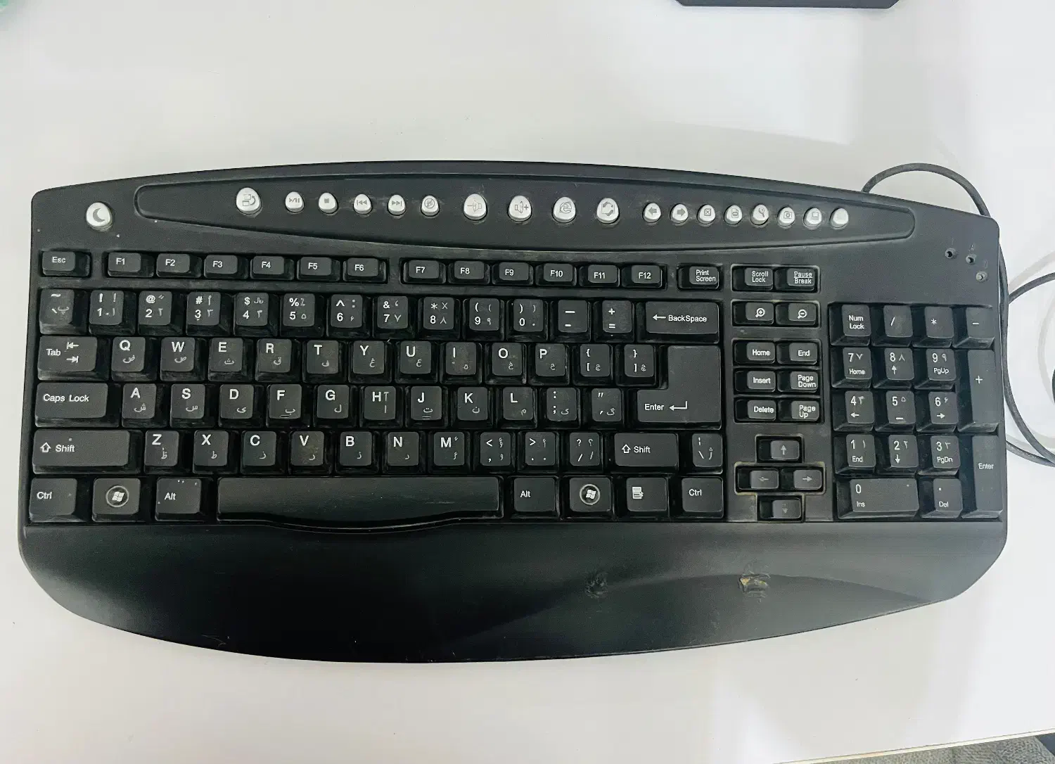 کیبورد سیم دار|قطعات و لوازم جانبی رایانه|پرهسر, |دیوار