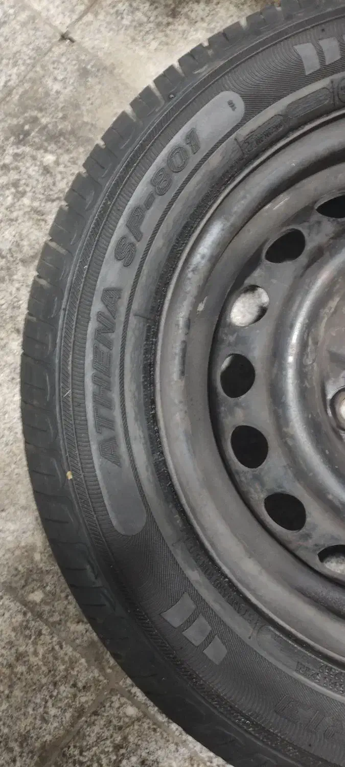 لاستیک آستون با رینگ (پراید)|قطعات یدکی و لوازم جانبی|قم, شاه سید علی|دیوار