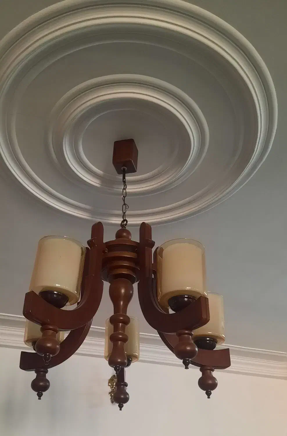 ۳ عدد لوستر چوبی در حد نو|لوستر و چراغ آویز|ابهر, |دیوار