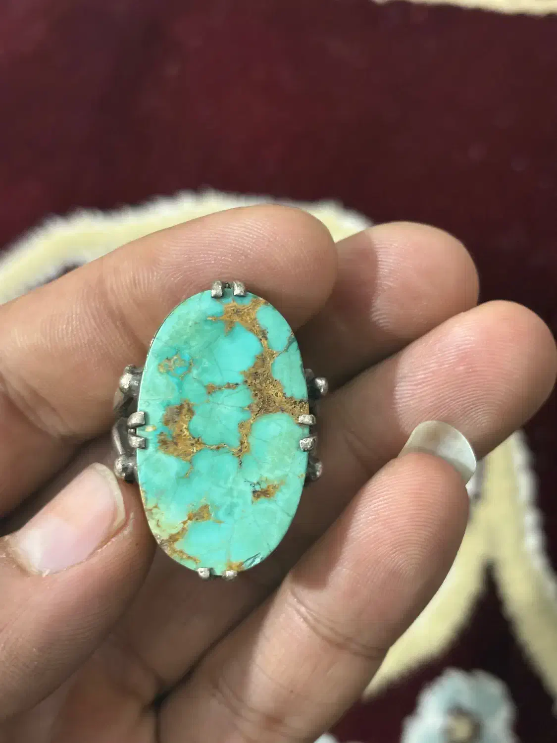 انگشتر فیروزه نیشابور|جواهرات|شهریار, شهریار|دیوار