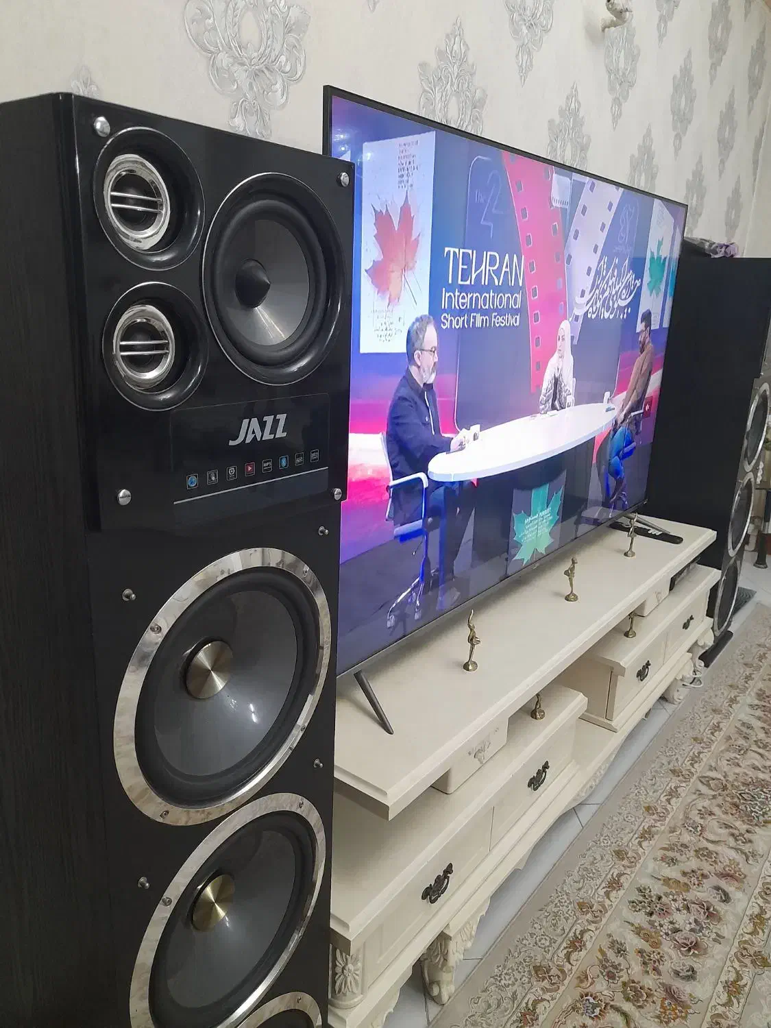 اسپیکردوقلوjaz بلوتوثی صفحه لمسی روکش محافظ وکنترل|سیستم صوتی خانگی|شهریار, شهریار|دیوار