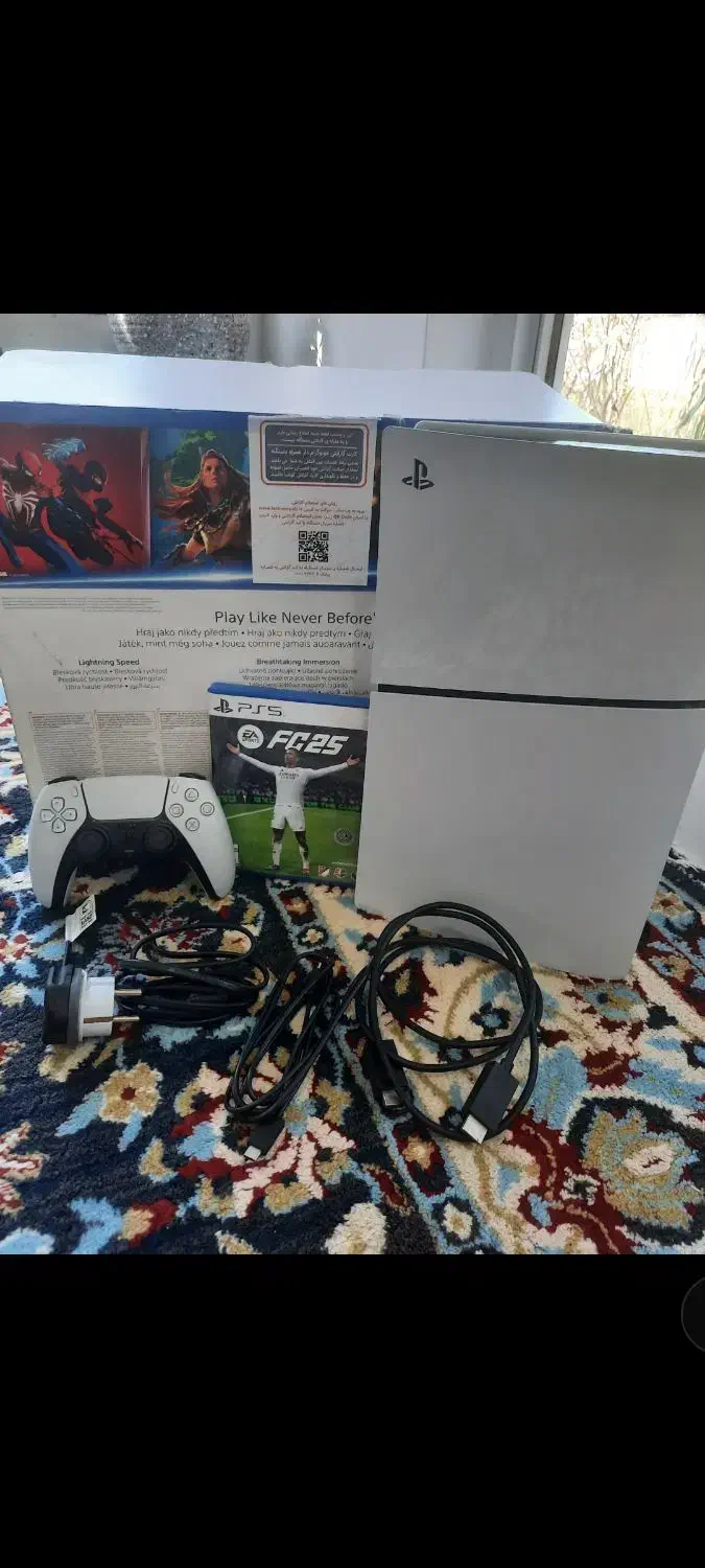 PS5 اسلیم 1ترابایت تک دسته ریجن اروپا|کنسول، بازی ویدئویی و آنلاین|سنگر, |دیوار