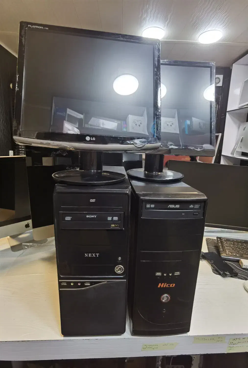 4 عدد کیس با مانیتور 17 led هارد 500 ،ddr3|رایانه رومیزی|کرج, کرج نو|دیوار