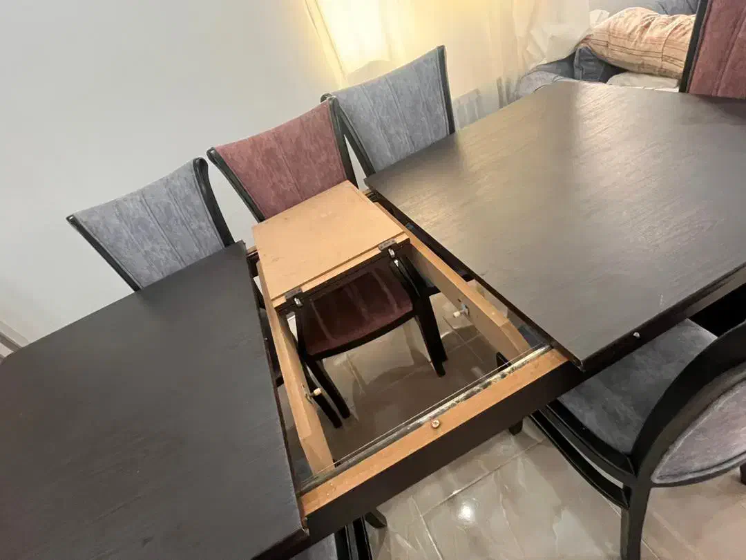 میز نهار خوری|میز و صندلی غذاخوری|رشت, یخسازی|دیوار