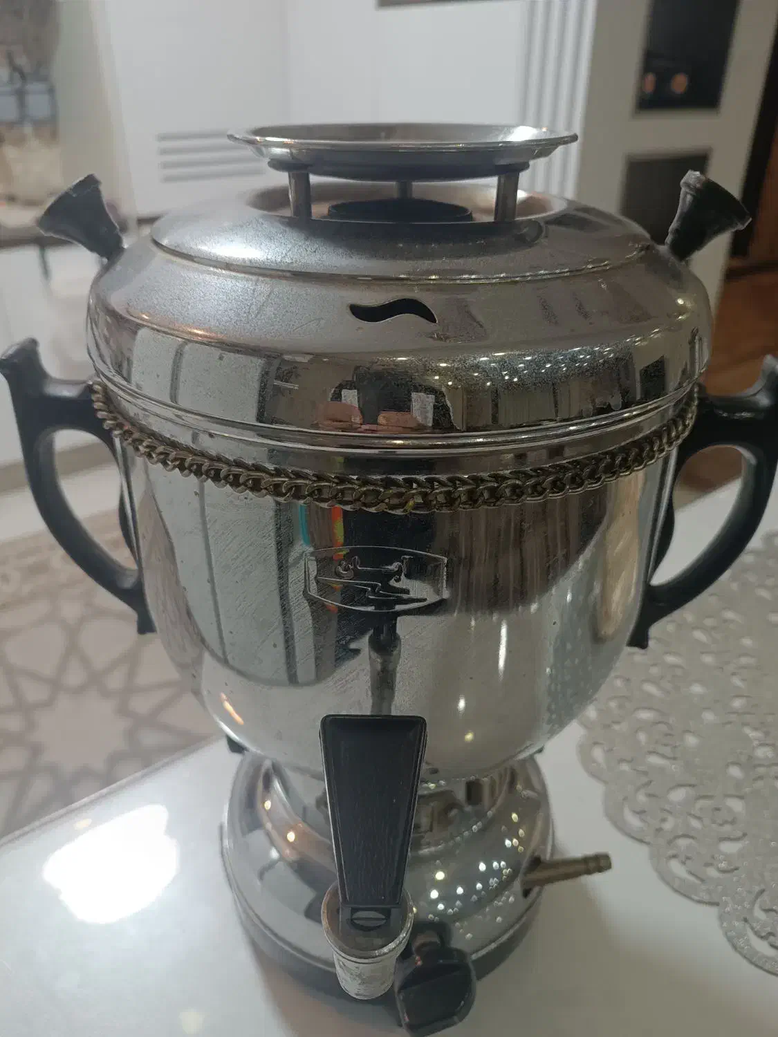 سماور گازی کم کار در حد نو|سماور، چایساز، قهوهساز|شیراز, دشت چنار|دیوار