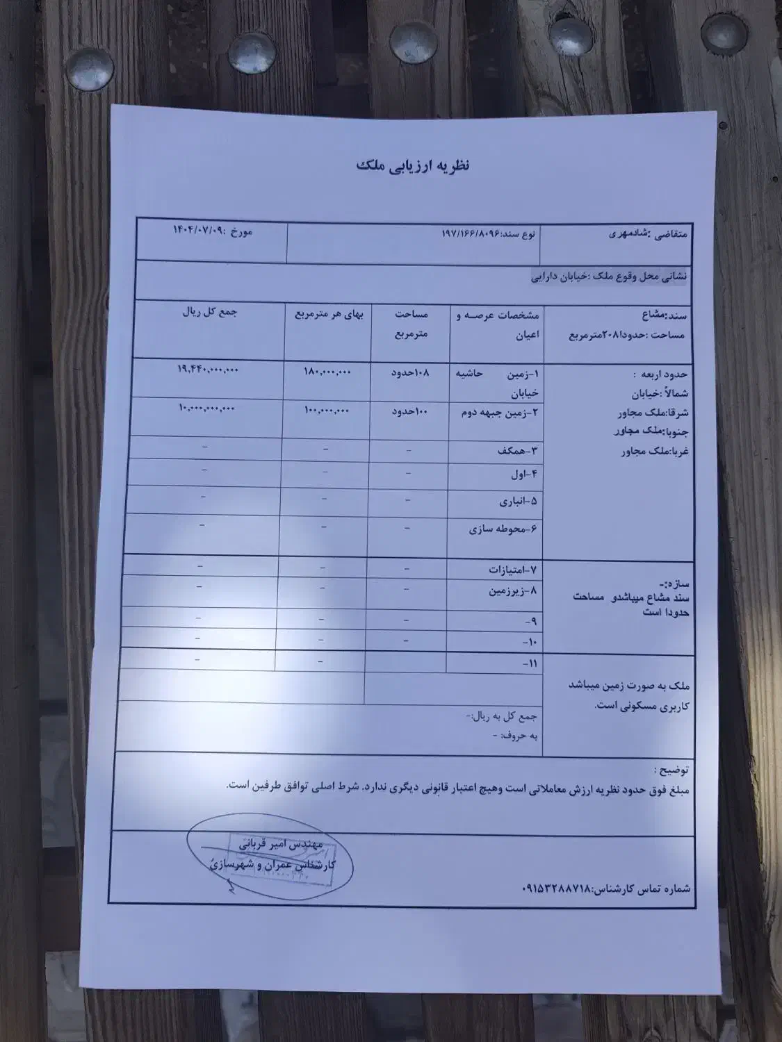۲۰۸ متر زمین زیر قیمت کارشناسی خیابان دارایی|فروش زمین و ملک کلنگی|تربت جام, ترکمن ها|دیوار