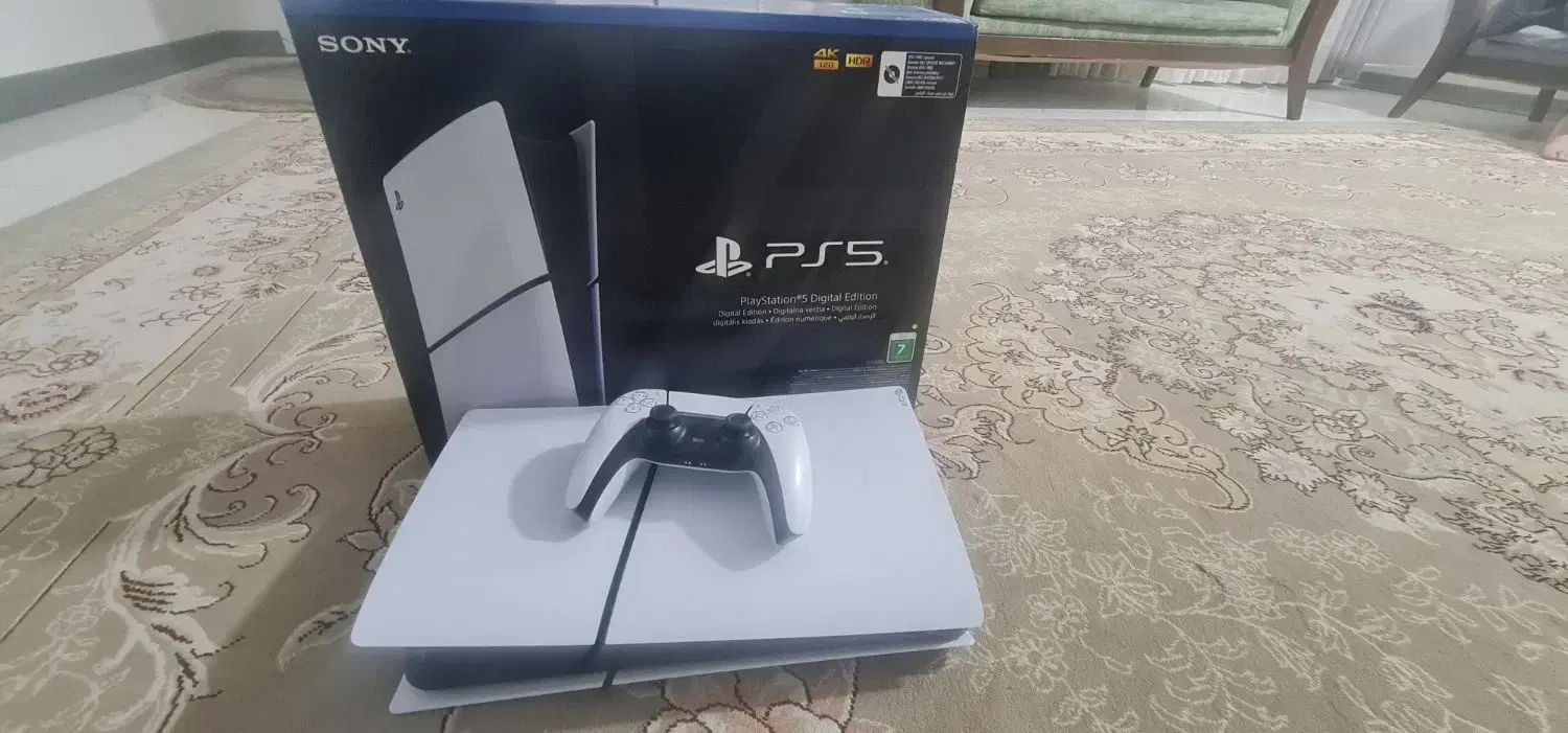 دستگاه ps5  اسلیم ریجن ۲ اروپا فول گیم در حد نو|کنسول، بازی ویدئویی و آنلاین|کرج, شاهین‌ویلا|دیوار