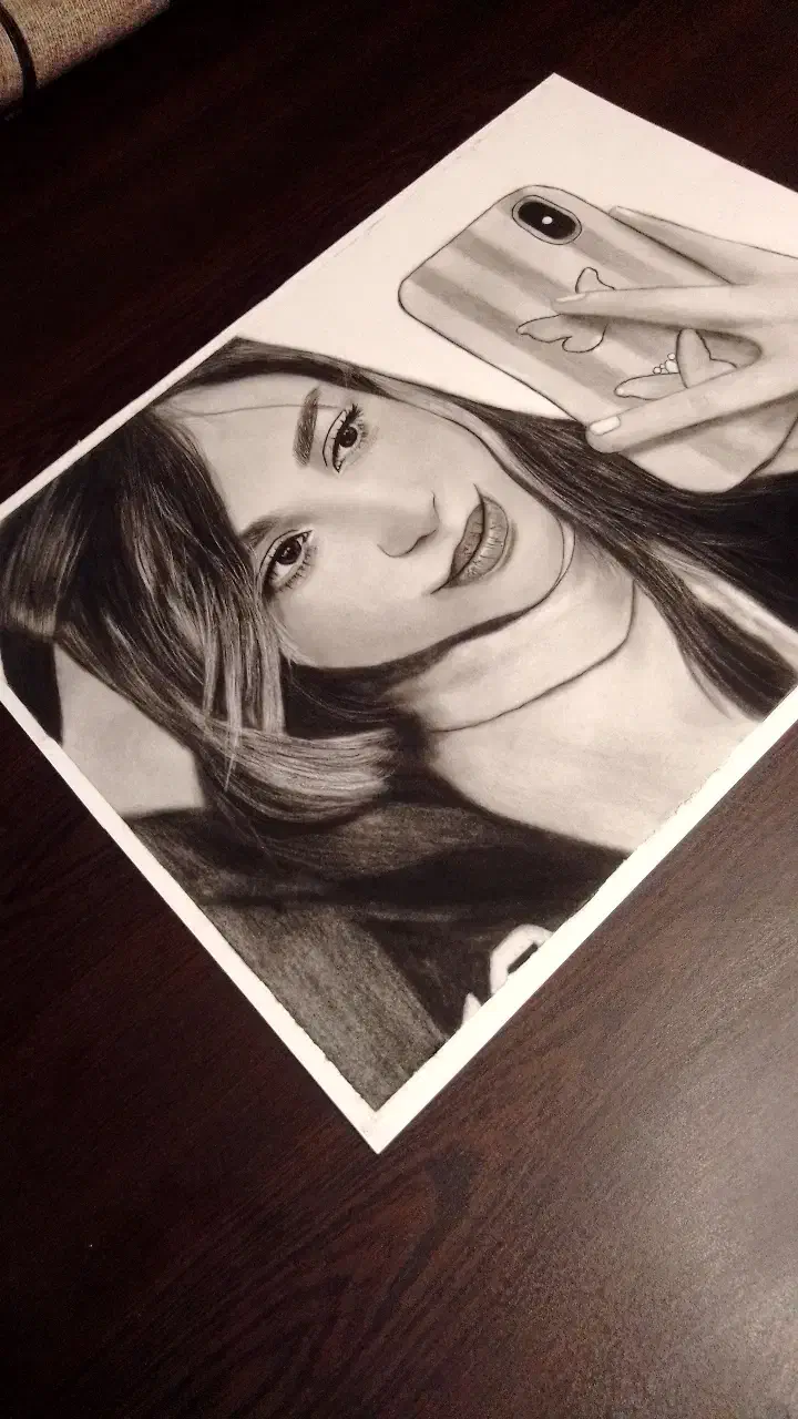 نقاشی سیاه قلم|تابلو، نقاشی، عکس|شهریار, شهریار|دیوار