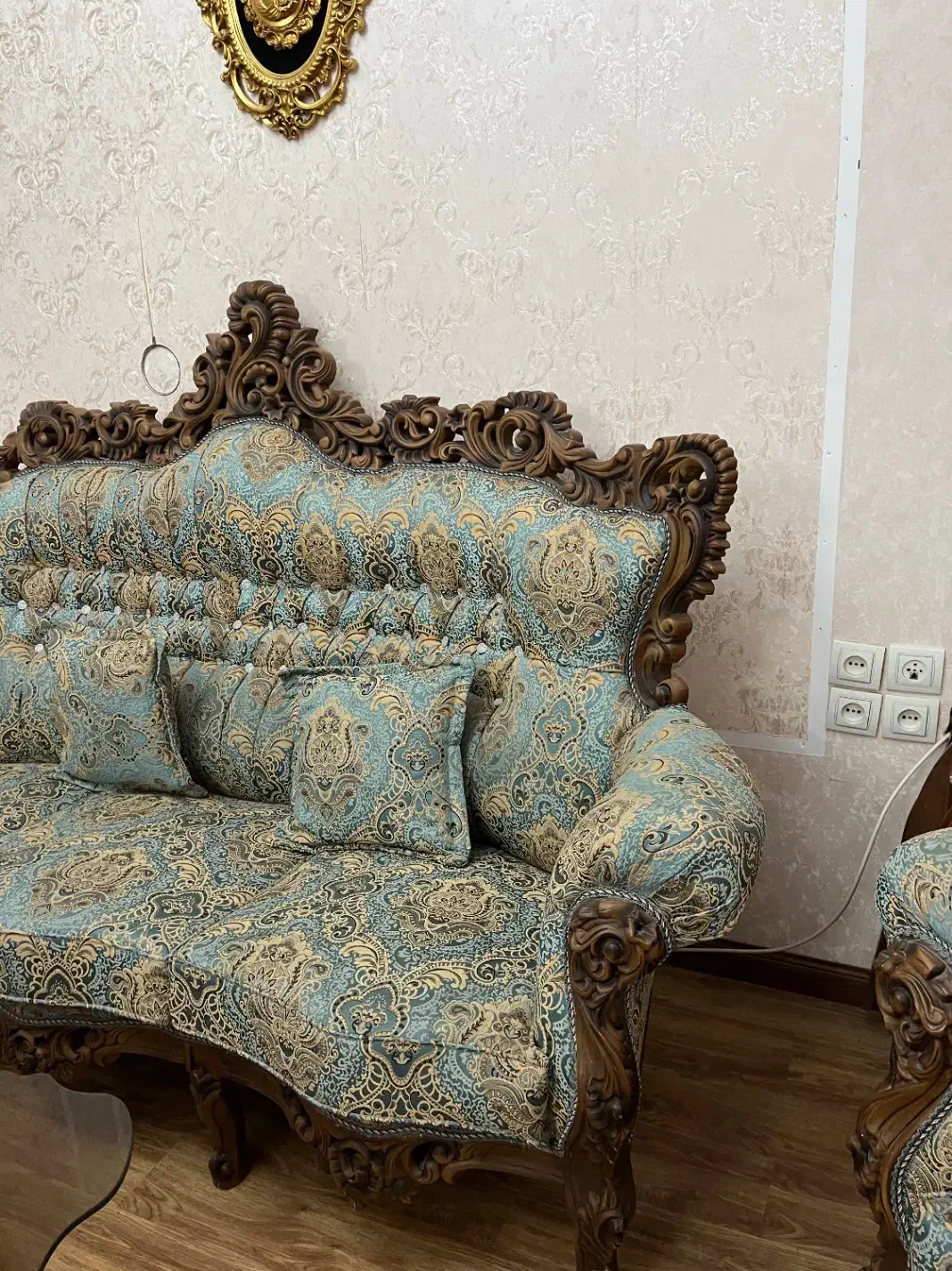 سرویس مبلمان چول گردو استیل|مبلمان خانگی و میز عسلی|شیراز, تپه تلویزیون|دیوار