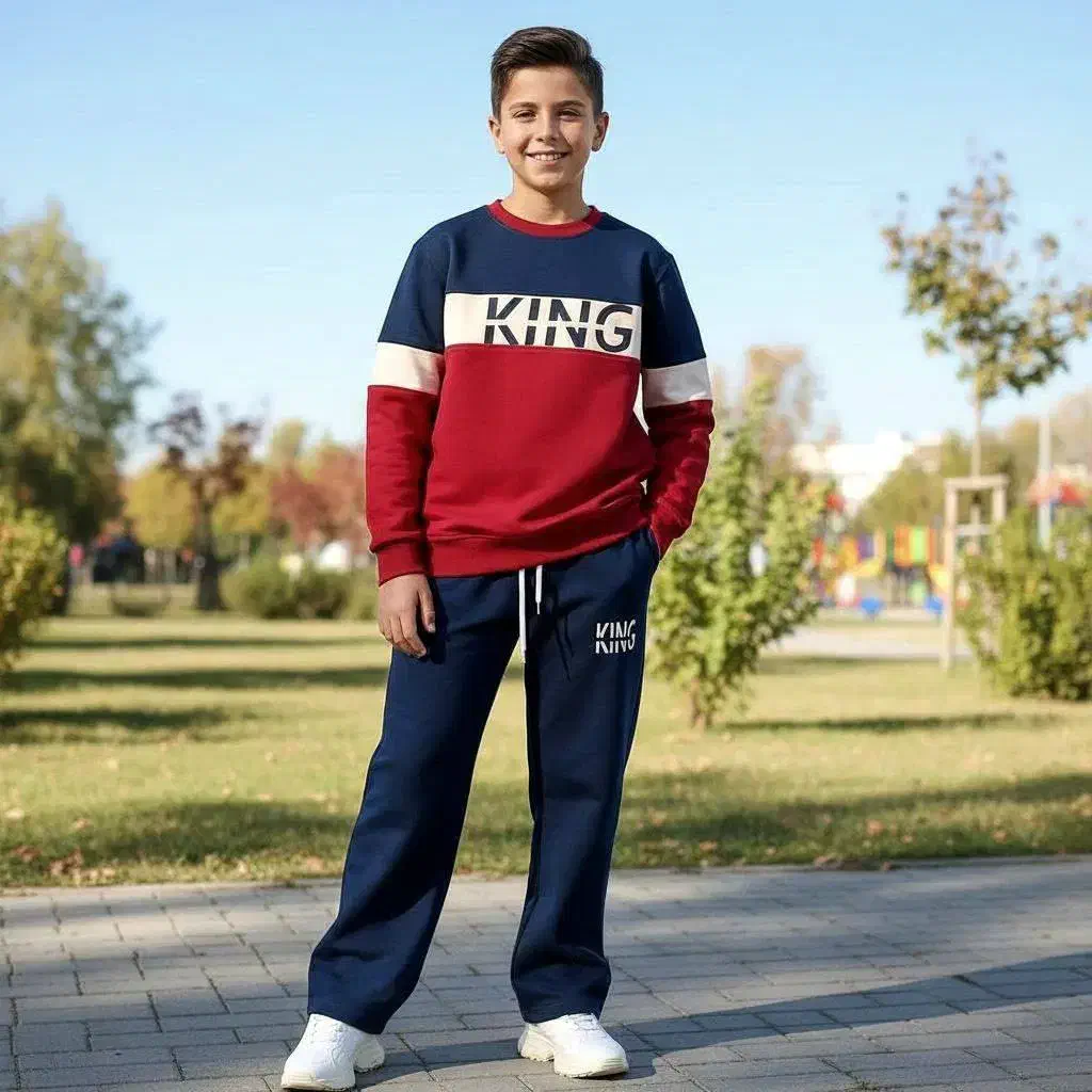 آنلاین شاپ،بلوز شلوار سایز بزرگ پسرانه kingstyle|کفش و لباس بچه|بناب, |دیوار