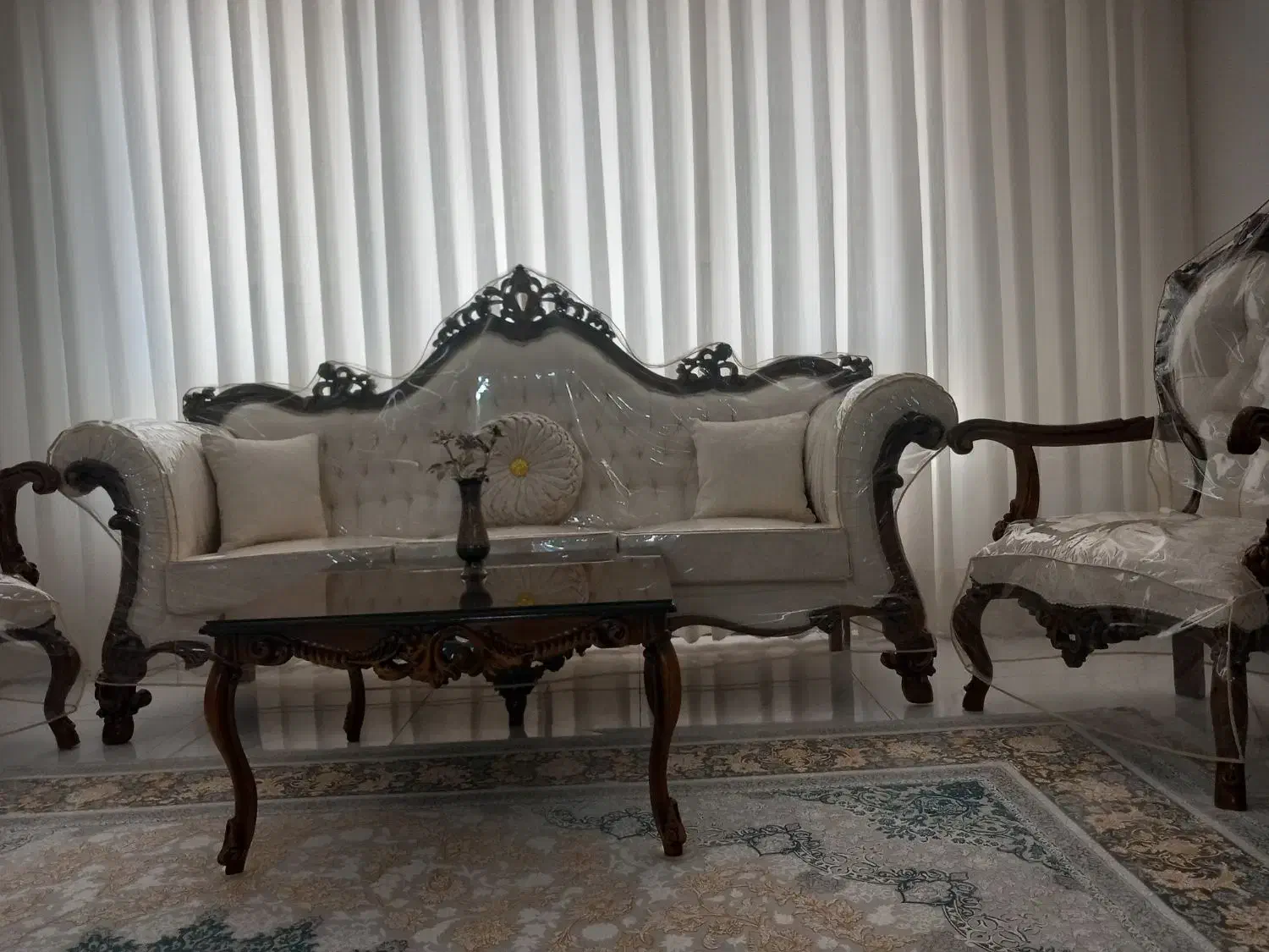 مبل استیل نو اصلااستفاده نشده|مبلمان خانگی و میز عسلی|مشکیندشت, |دیوار