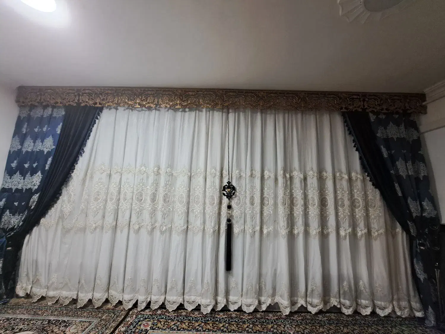 دو عدد پرده|پرده، رانر، رومیزی|ایلام, |دیوار