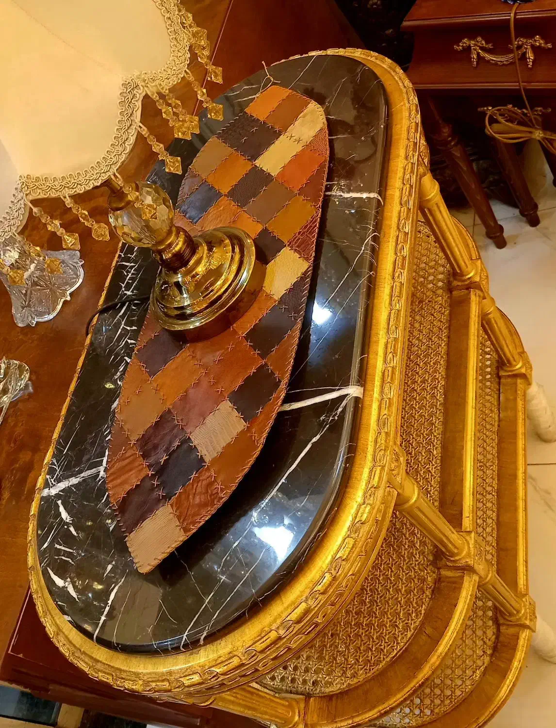 رومیزی چرم دست دوز|پرده، رانر، رومیزی|تهران, امیریه|دیوار