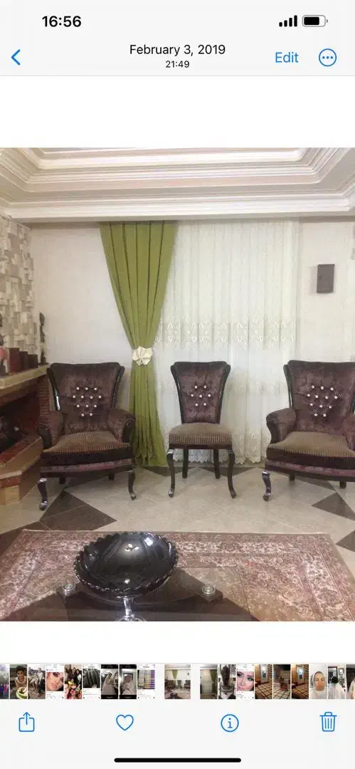 مبل ۹ نفره سلطنتی شکلاتی|مبلمان خانگی و میز عسلی|سیرجان, |دیوار