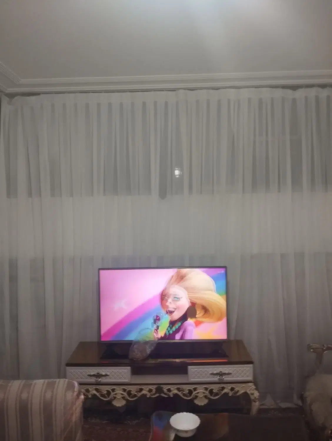 پرده حریر و آستر نو|پرده، رانر، رومیزی|قم, زنبیل آباد|دیوار