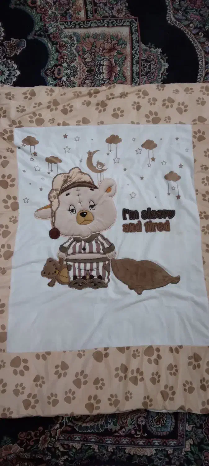 ست قنداق فرنگی و لحاف و تشک ومتکا نوزادی مخمل|اسباب و اثاث بچه|بروجرد, |دیوار