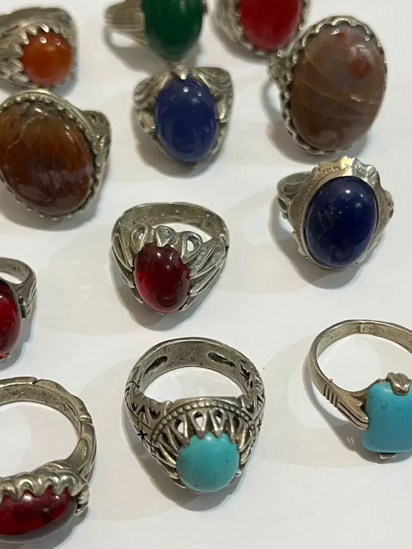 انوع انگشتر های سنگ معدنی طبیعی|بدلیجات|رشت, گلسار|دیوار