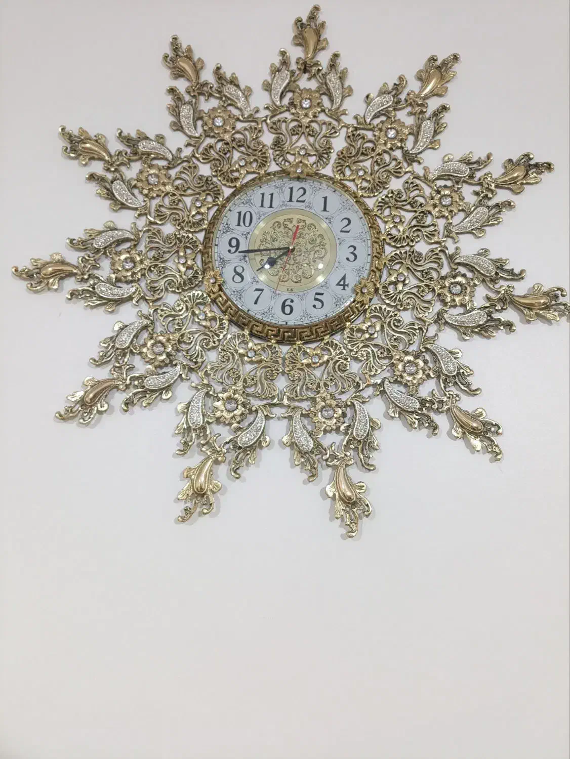 ساعت دیواری برنجی عطائی برنز|ساعت دیواری و تزئینی|نیشابور, محله میدان باغات|دیوار