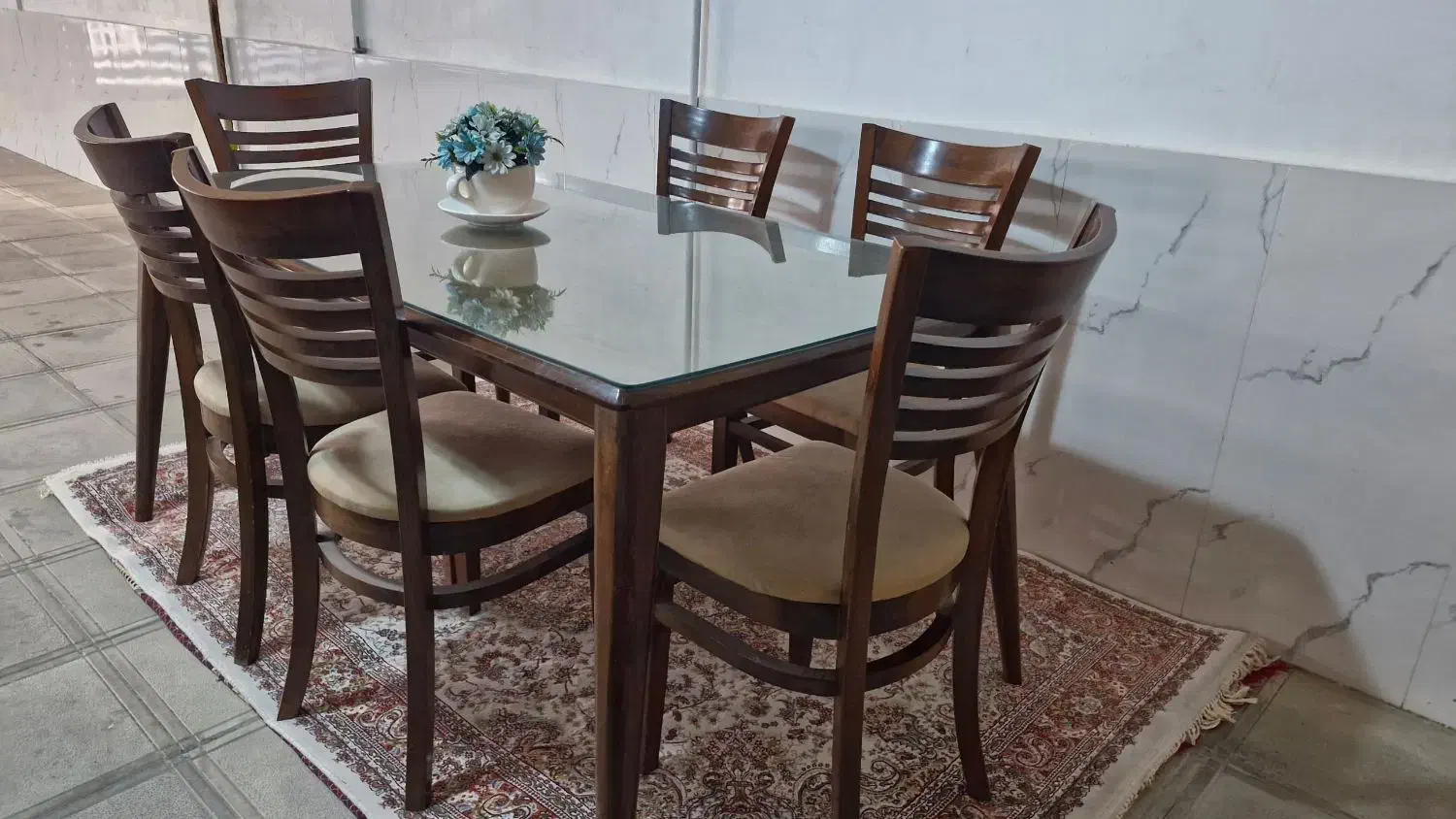 میز غذا خوری ۶ نفره|میز و صندلی غذاخوری|بروجرد, |دیوار